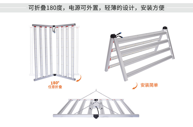 全光谱折叠led八爪鱼植物生长灯插图3